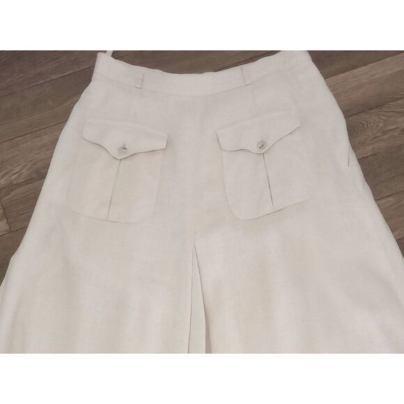 Vintage LIZ CLAIBORNE,tan, maxi skirt. Riding skirt, prairie skirt, gored , butt - Picture 3 of 6